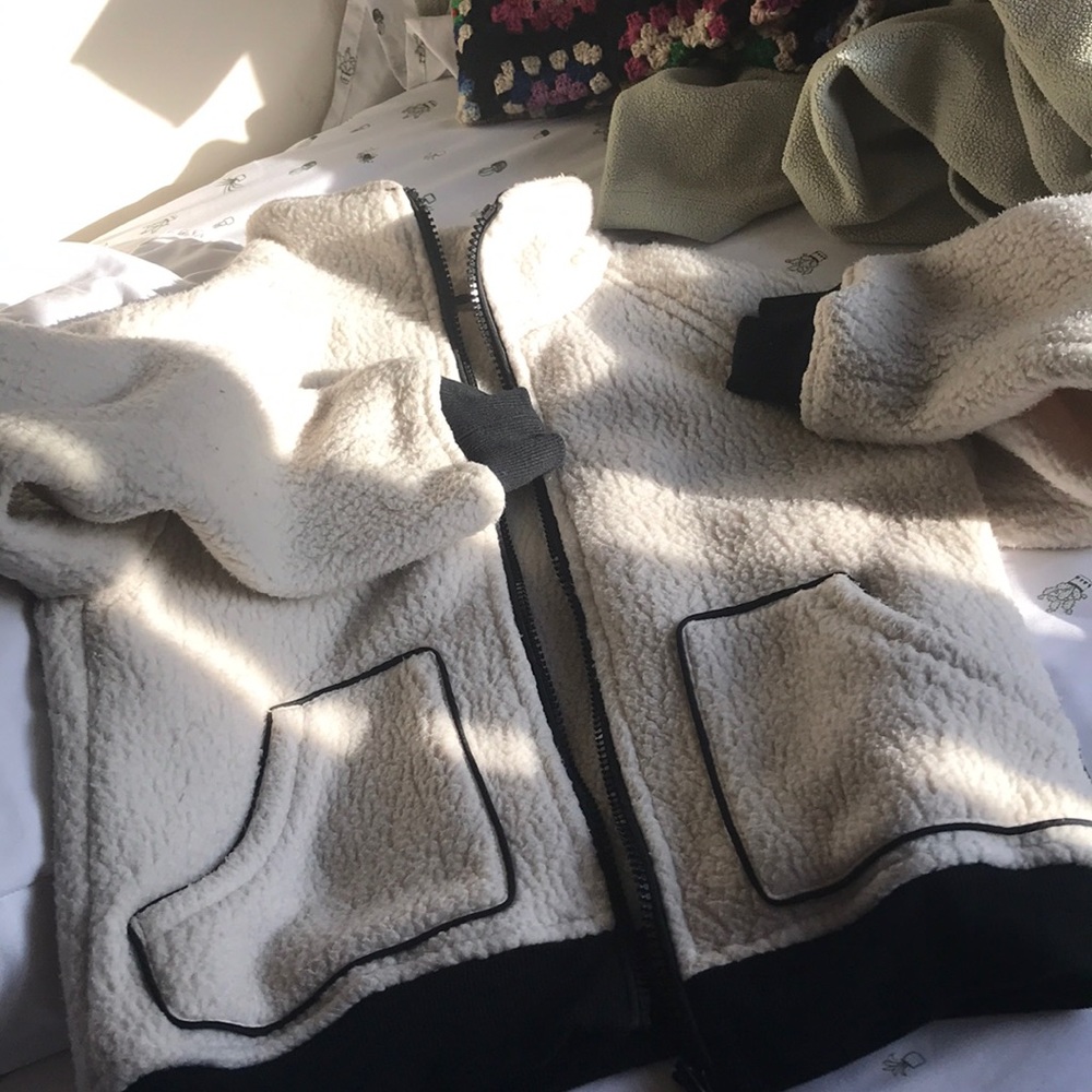 FREE PEOPLE FLEECE ZIP UP